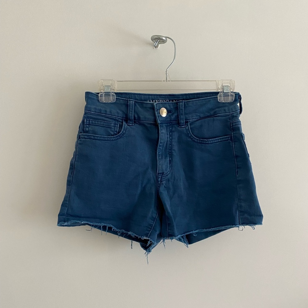 American Eagle Super Super Stretch blue shorts